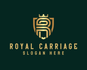 Royal Crown Letter R logo design