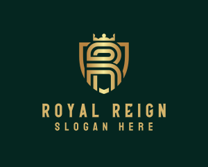 Royal Crown Letter R logo design