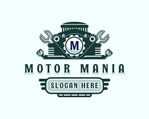 Automotive Engine Garage logo design