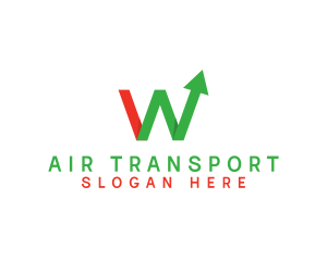 Logistics Arrow Letter W logo