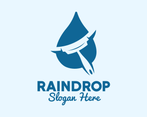 Squeegee Water Drop  logo