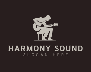 Guitar Acoustic Instrument logo