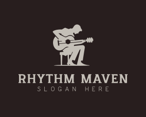 Country Music Guitar Instrument logo