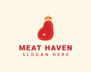 Steak Meat King logo design