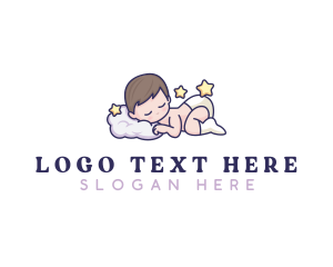 Baby - Sleeping Baby Dream logo design