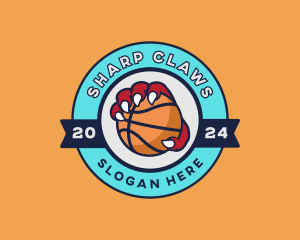 Basketball Beast Claw logo design