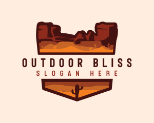 Canyon Mountain Desert logo design