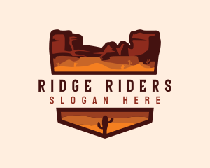 Canyon Mountain Desert logo design