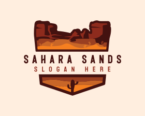 Canyon Mountain Desert logo design