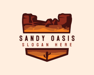 Canyon Mountain Desert logo design