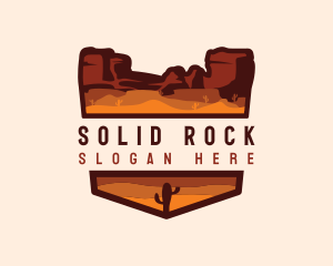 Canyon Mountain Desert logo design