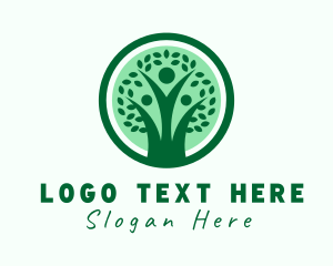 Forest Human Tree logo