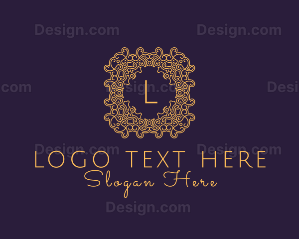 Luxurious Ornament Beauty Salon Logo