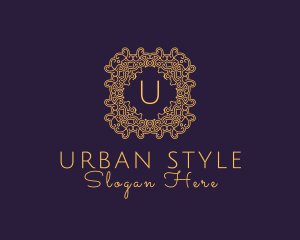 Luxurious Ornament Beauty Salon Logo