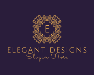 Luxurious Ornament Beauty Salon logo design