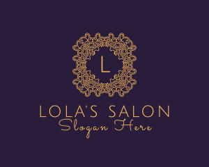 Luxurious Ornament Beauty Salon logo design