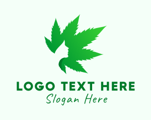 Marijuana Leaf Woman  logo