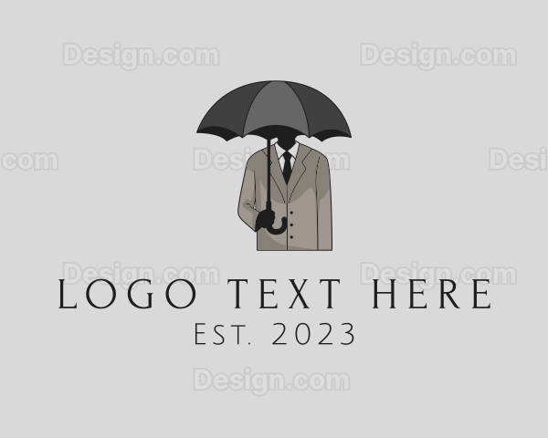 Mysterious Umbrella Man Logo