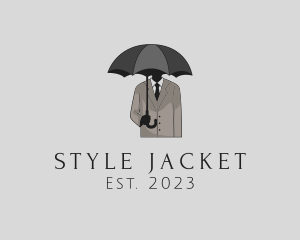 Mysterious Umbrella Man logo design