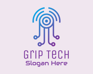 Futuristic Jellyfish Tech Logo