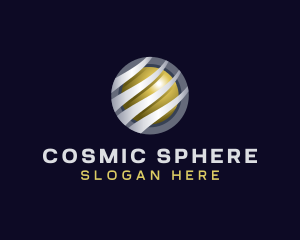 3D Globe Sphere logo design