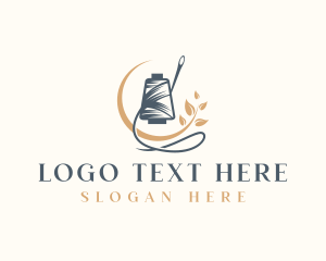 Sewing Thread Needle Plant logo