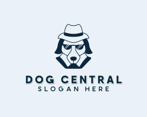 Detective Pet Dog logo design