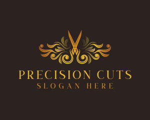 Luxury Scissors Tailoring logo design