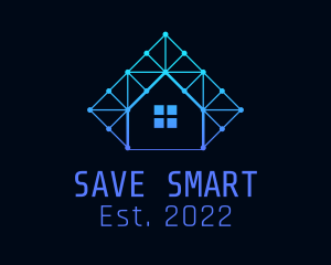 Smart Home Tech Circuit  logo design