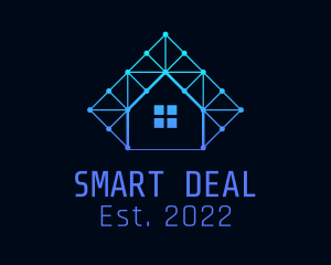 Smart Home Tech Circuit  logo design