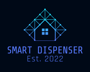 Smart Home Tech Circuit  logo design