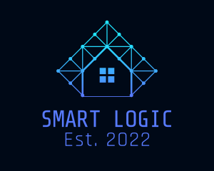 Smart Home Tech Circuit  logo design