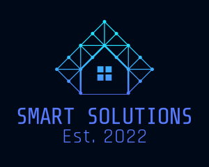 Smart Home Tech Circuit  logo design