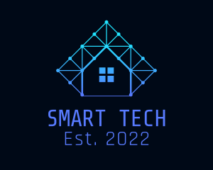 Smart Home Tech Circuit  logo design