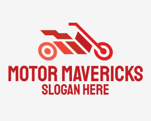 Red Motorbike Racing logo design