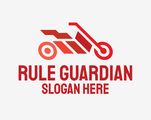 Red Motorbike Racing logo design