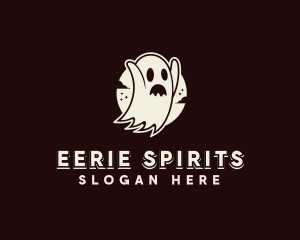 Spooky Ghost Haunted logo design