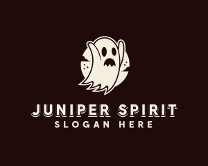 Spooky Ghost Haunted logo design