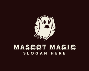 Spooky Ghost Haunted logo design