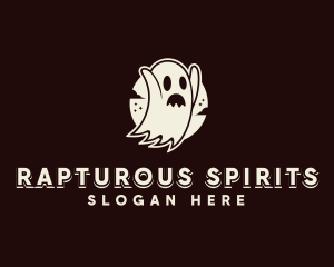 Spooky Ghost Haunted logo design