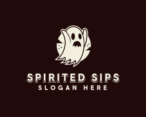 Spooky Ghost Haunted logo design