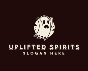 Spooky Ghost Haunted logo design