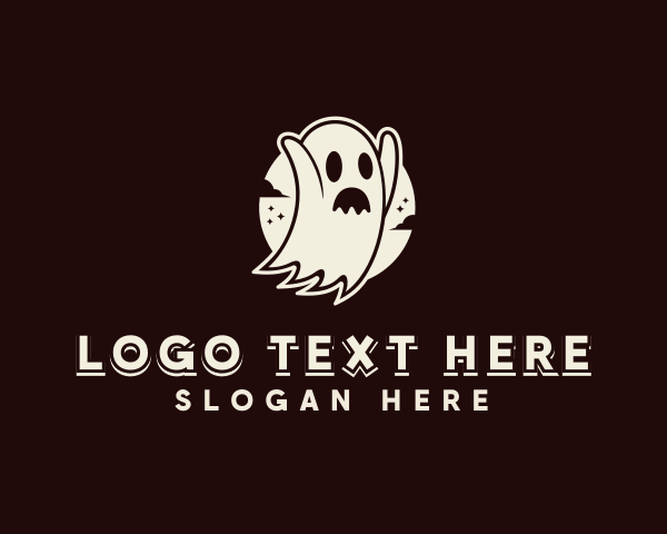 Haunted logo example 3