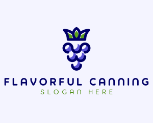 Crown Grape Fruit logo design