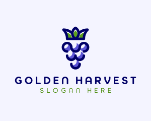 Crown Grape Fruit logo design