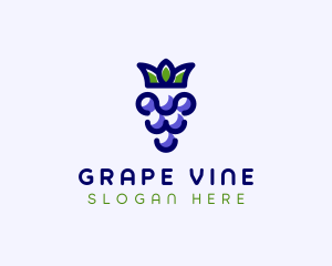 Crown Grape Fruit logo design