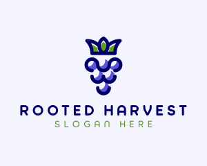 Crown Grape Fruit logo design