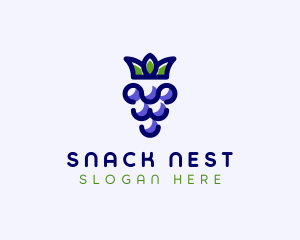 Crown Grape Fruit logo design