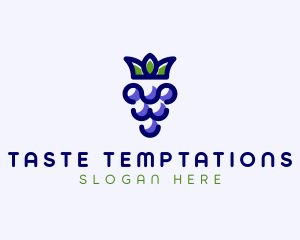 Crown Grape Fruit logo design