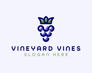 Crown Grape Fruit logo design